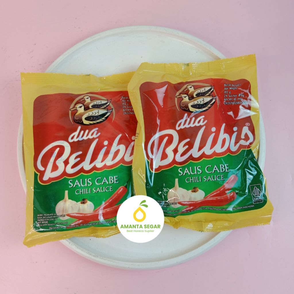 

Amanta Segar Saus Belibis Sachet isi 24pcs | Saus Sambal Belibis Sachet Kecil | Saos Cabe Blibis Sachet | Chili Sause Belibis | Saus Dua Belibis Sachet isi 24pcs