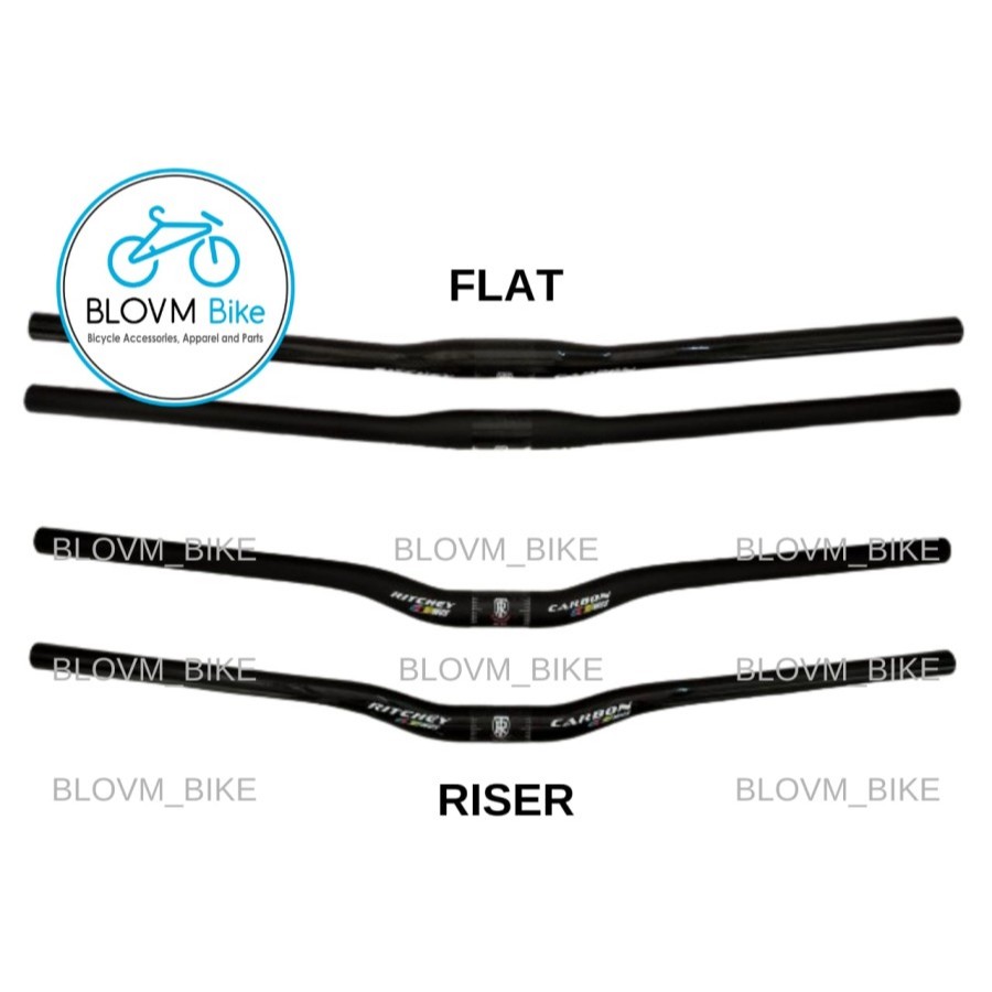 Handlebar MTB Ritchey Carbon Stang MTB Flat Riser Stang