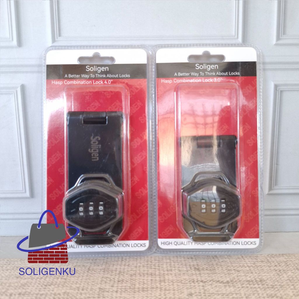 Gembok Overpal Grendel Kode Digit/pasword/nomor/[ BLACK DAN CHROME ] Kunci Pintu Lemari Kunci Kamera