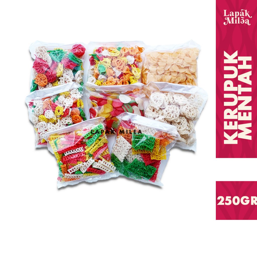 

[250gr] Kerupuk Mentah Krupuk Topping Seblak Mentah