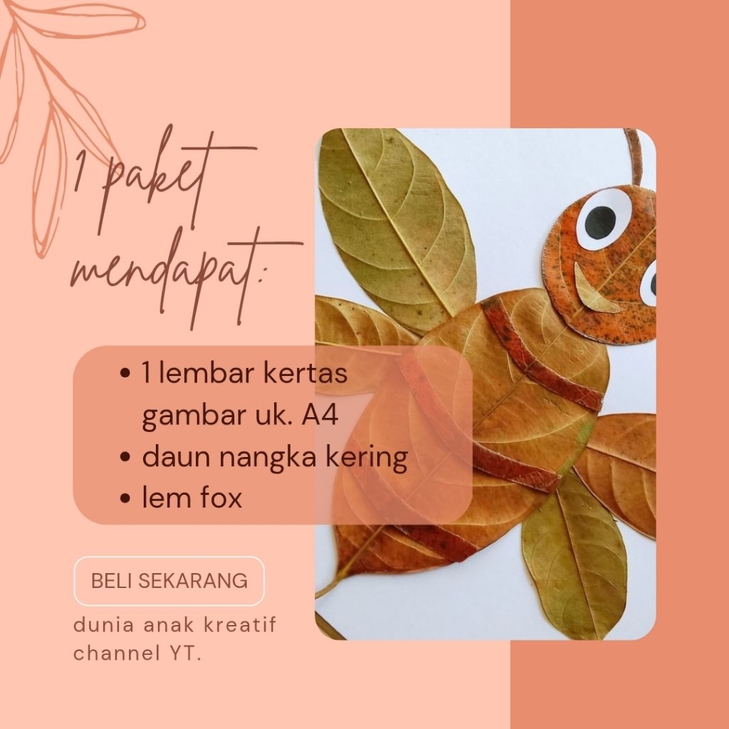 Paket Prakarya Kolase Kupu-kupu