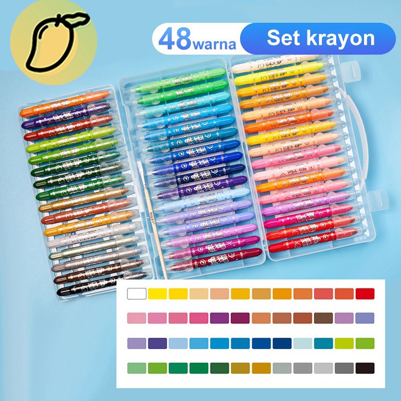 

KODE H59Z CRAYON GRASP CRAYON GRASP MATA SEDANG SILKY CRAYON WATER SOLUBLE CRAYON KRAYON WARNA