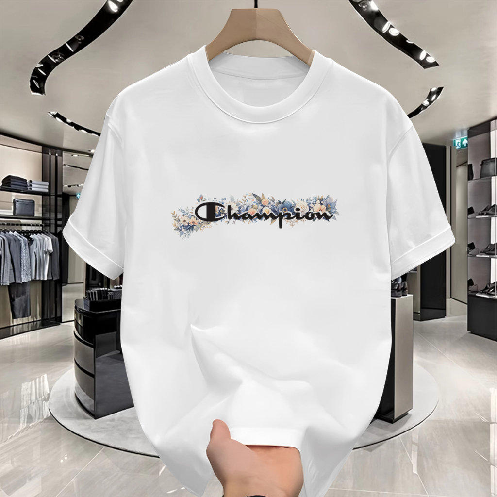 【Oversize 24S cotton100% baju koas 】PUTIH-3 Cham-pion kaos pria distro original 100% wearesdy kaos p