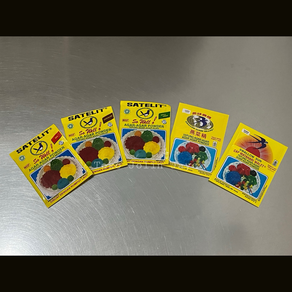 

1 sachet tepung agar-agar