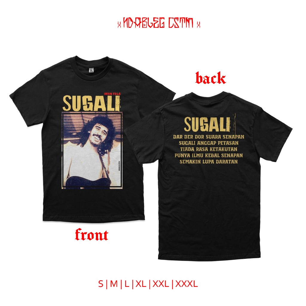 Kaos iwan fals sugali kaos oi iwan fals combed 24s