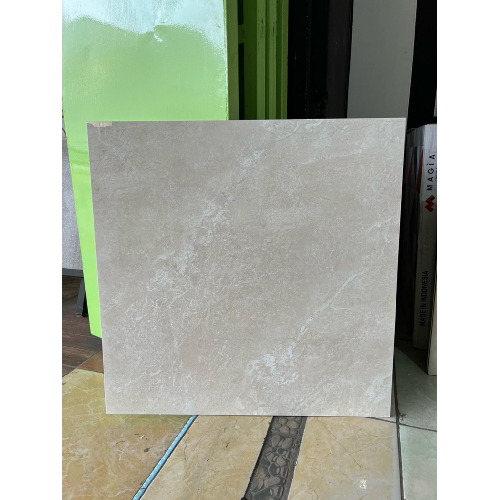 Granite lantai Velino motif marmer 60x60cm Oklahoma cream
