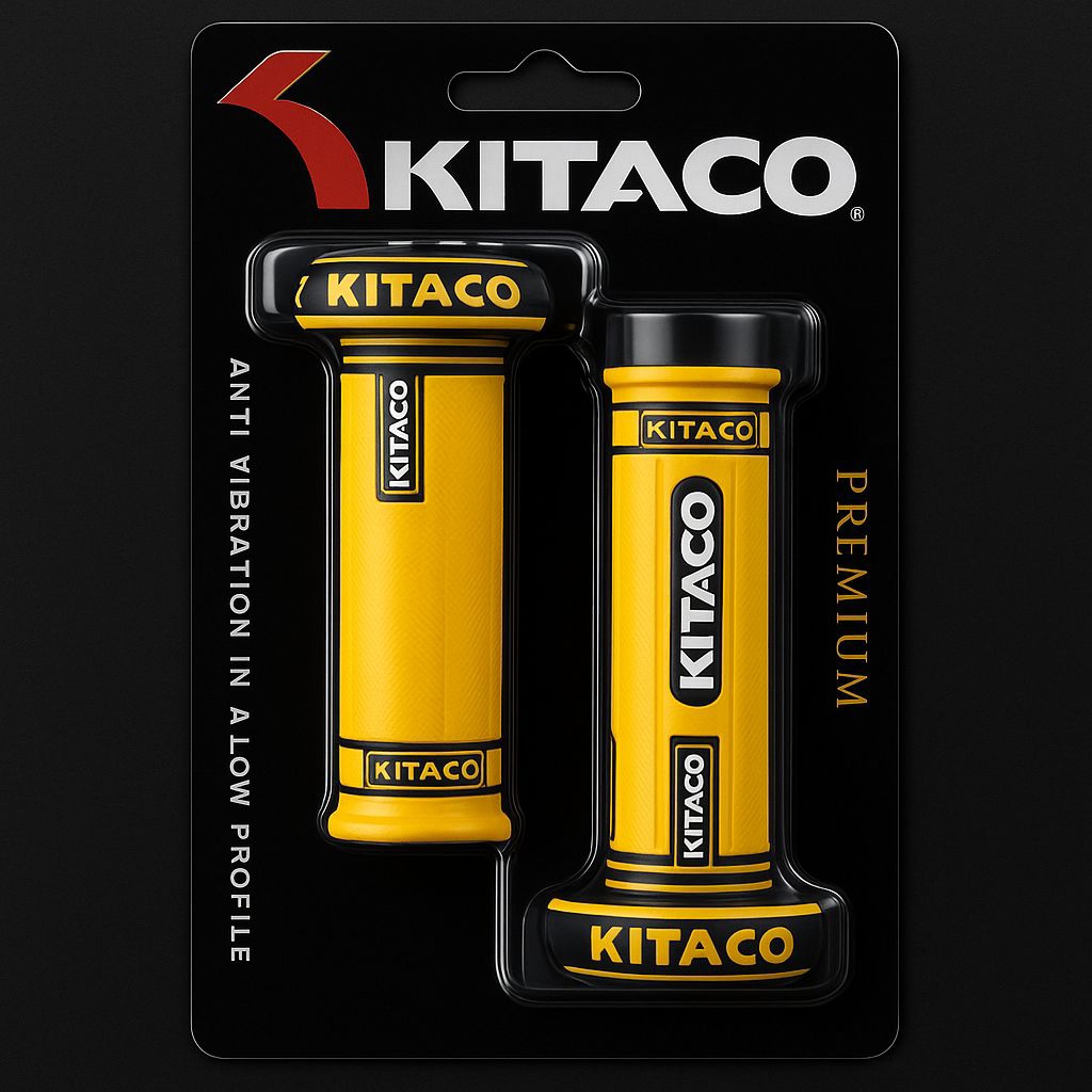 Handgrip Motor Universal KITACO Original - Empuk & Stylish | Motif Karbon & Racing