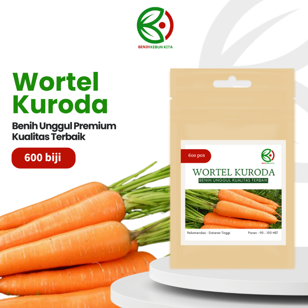 Biji Benih Bibit Tanaman Sayuran Buah Wortel Kuroda Unggul Berkualitas