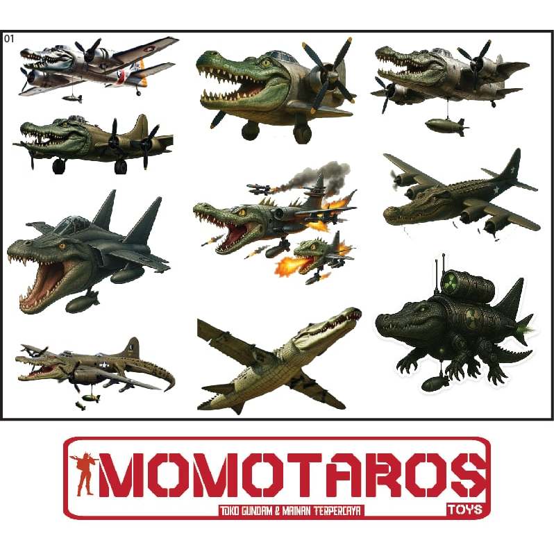 

Sticker Bombardiro Crocodilo Anomaly Ramadhan 1 pc