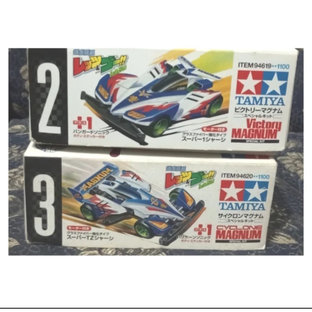 Dusbox Tamiya Special Kit SPkit No.2 dan 3 Lets n go Victory Magnum,Cyclone Magnum MIJ