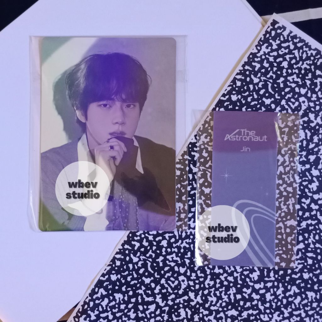 READY Bundle 2 POSTCARD + BOOKMARK BTS JIN for POB Album Astronaut Weverse Shop