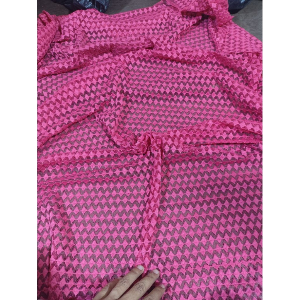 BAHAN / KAIN TILE BORDIR LEBAR BAHAN 1.5 METER HARGA PER 0.5 METER