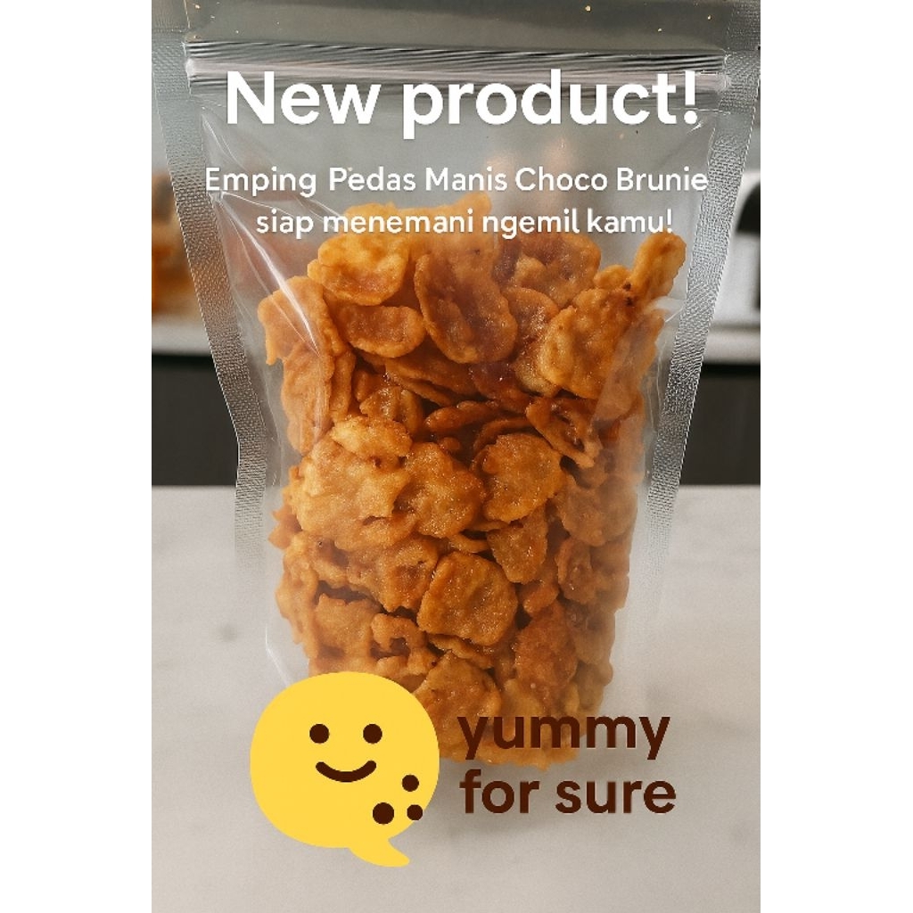 

Choco Brunie Emping Pedas Manis