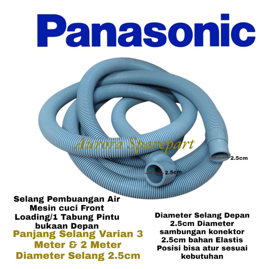 Selang pembuangan air mesin cuci Front loading Panasonic/Mesin cuci 1 Tabung otomatis