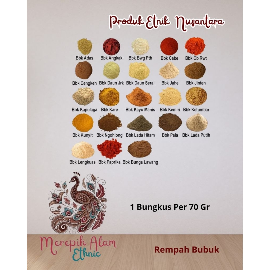 

Rempah dan Herbal Bubuk 70gr