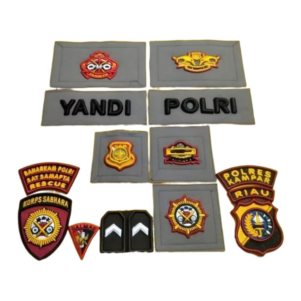 ATRIBUT POLRI POLISI TIMBUL