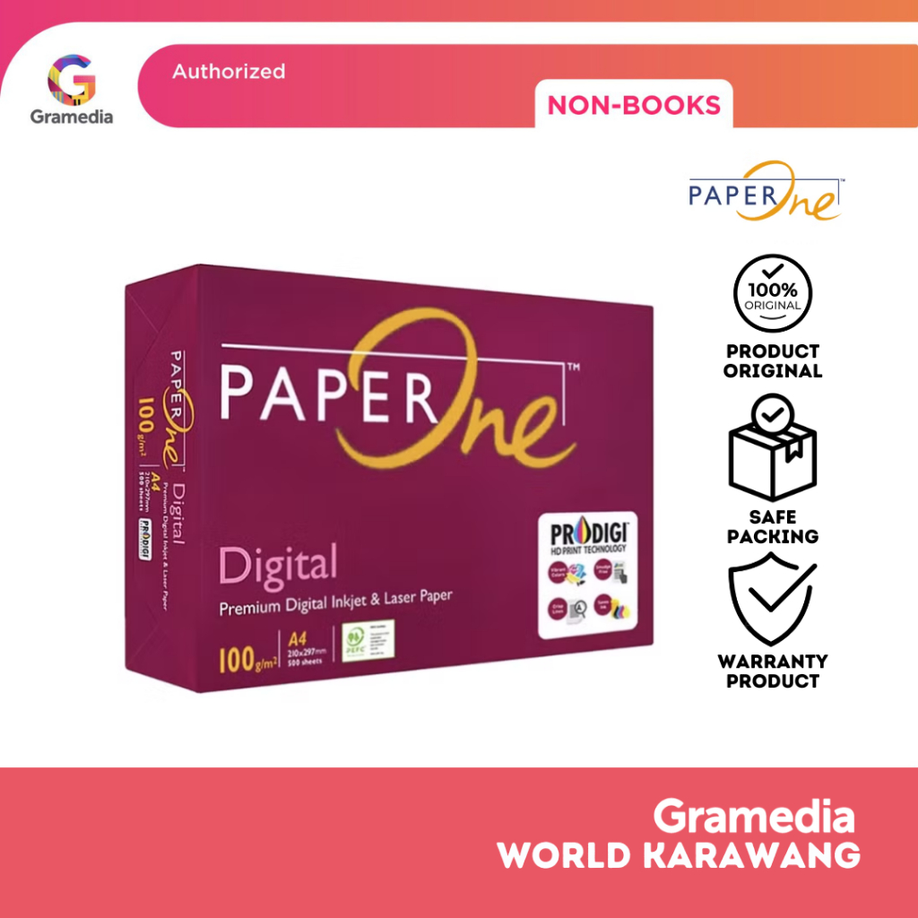 

Gramedia Karawang - PAPER ONE A4 100GR PRESENTAT.500S