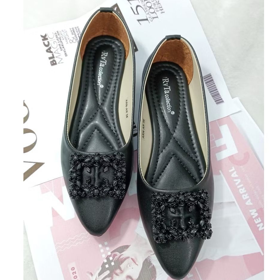 sepatu flatshoes wanita casual pita korea sepatu kerja sepatu kuliah