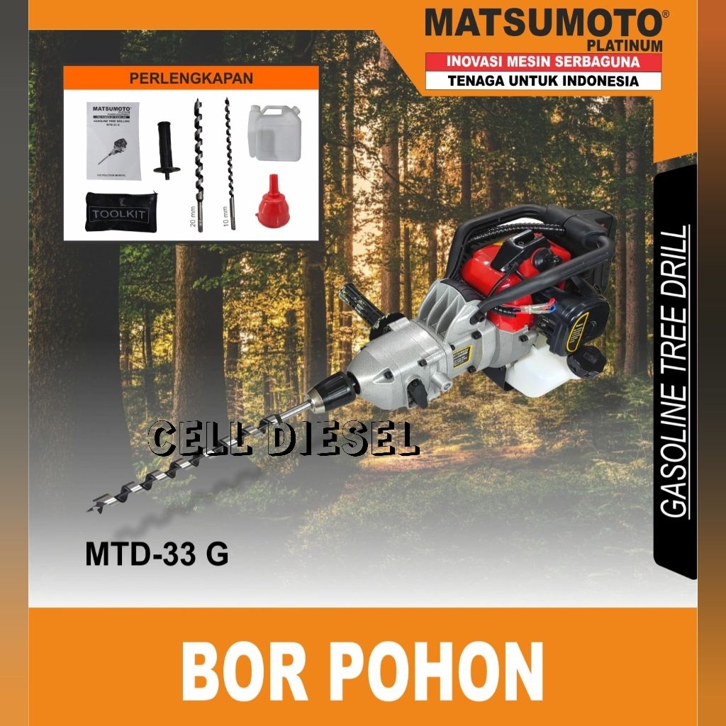 Mesin Alat Bor Pohon MATSUMOTO MTD 33 G / Tree Drill