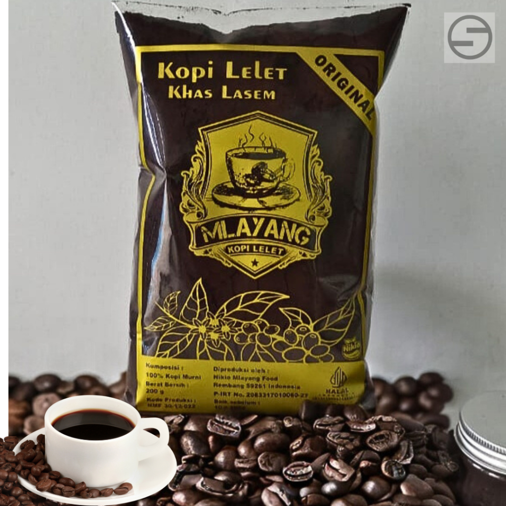 

KOPI LELET MLAYANG 200 gr / Kopi lelet Lasem Rembang Robusta Coffee