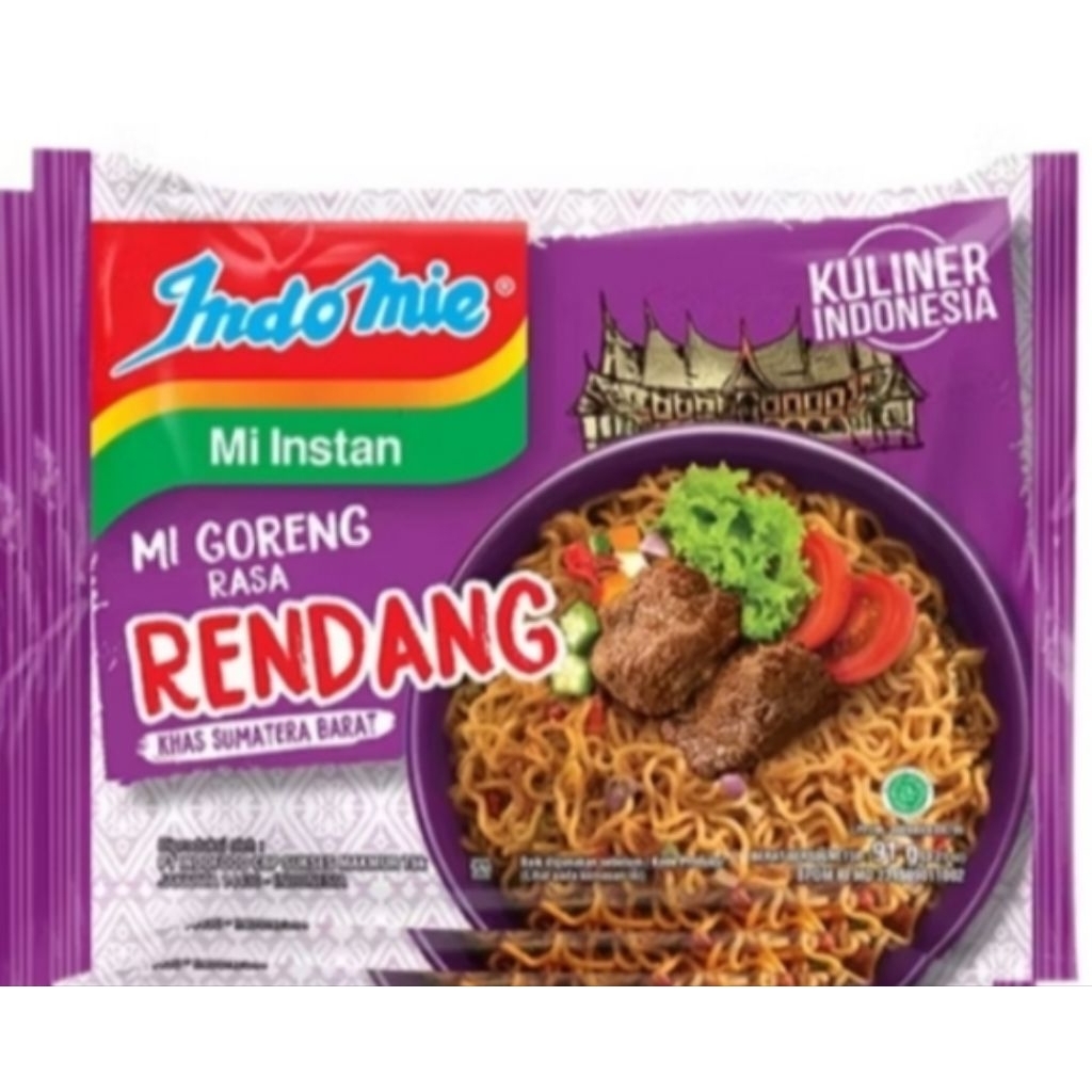 

Indomie Mi instan rasa Rendang (ECER)