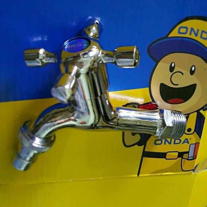 ONDA Kran Tembok Baling Moncong Selang 5/8" Drat 1/2" Chrome A 812 CIS