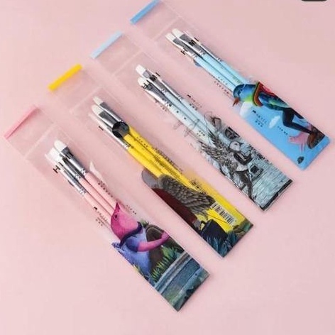 

KODE H39N Miya himi little bird nylon brushkuas lukiskuas gouache set 3