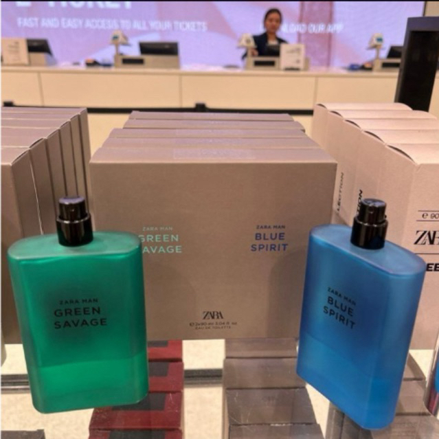Parfum Zara Man Green Savage mix Blue Spirit