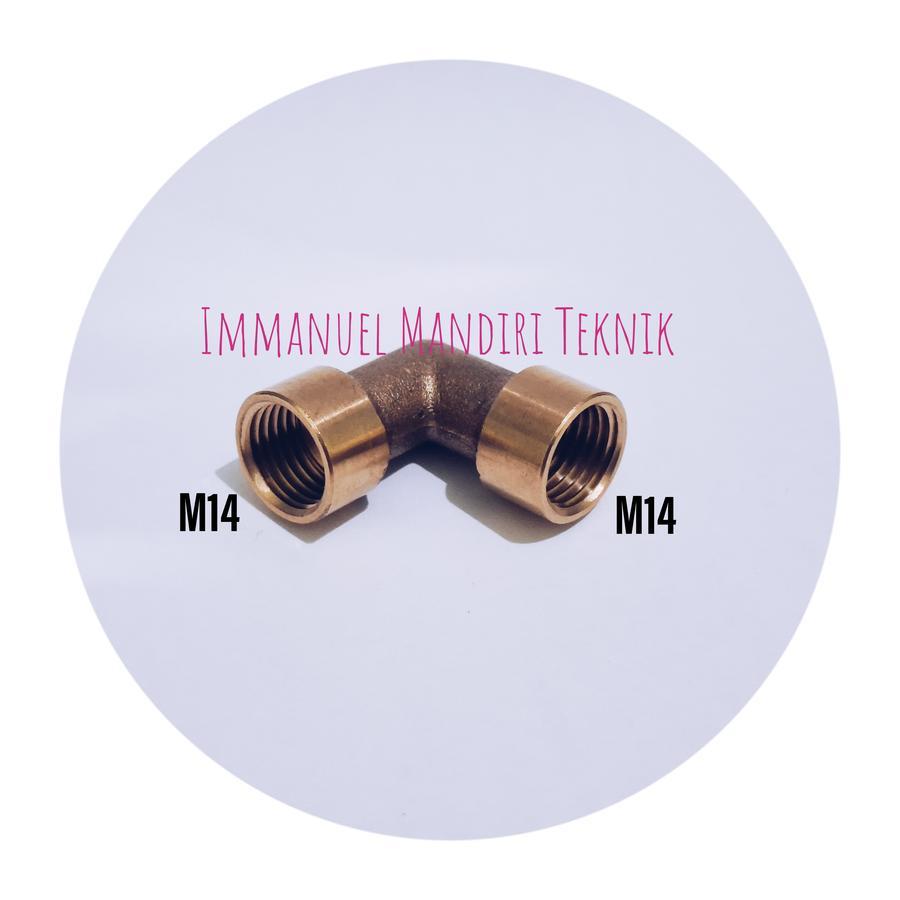 Socket jet cleaner drat dalam M14 elbow / Sok jet cleaner M14 elbow