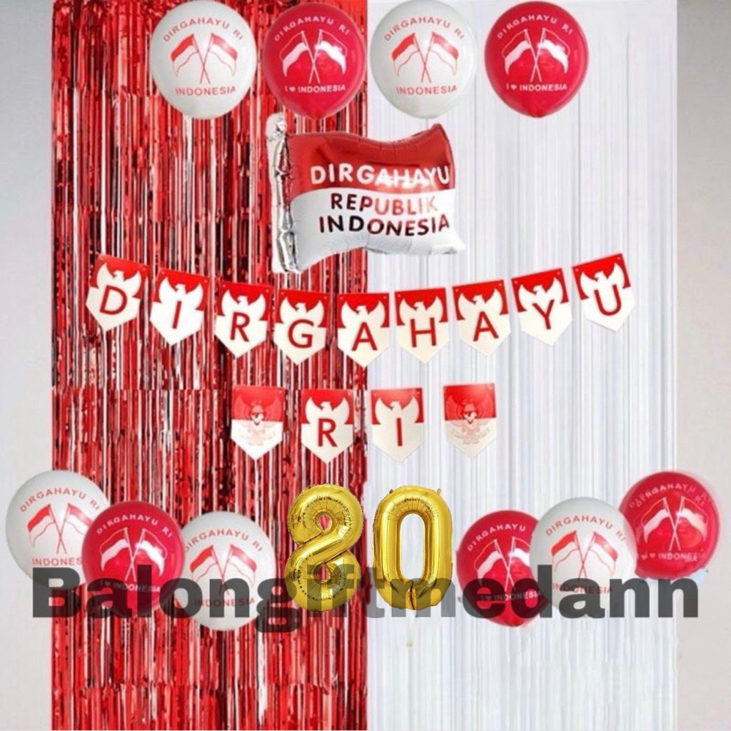 PAKET DEKOR 17 AGUSTUS MERAH PUTIH BENDERA
