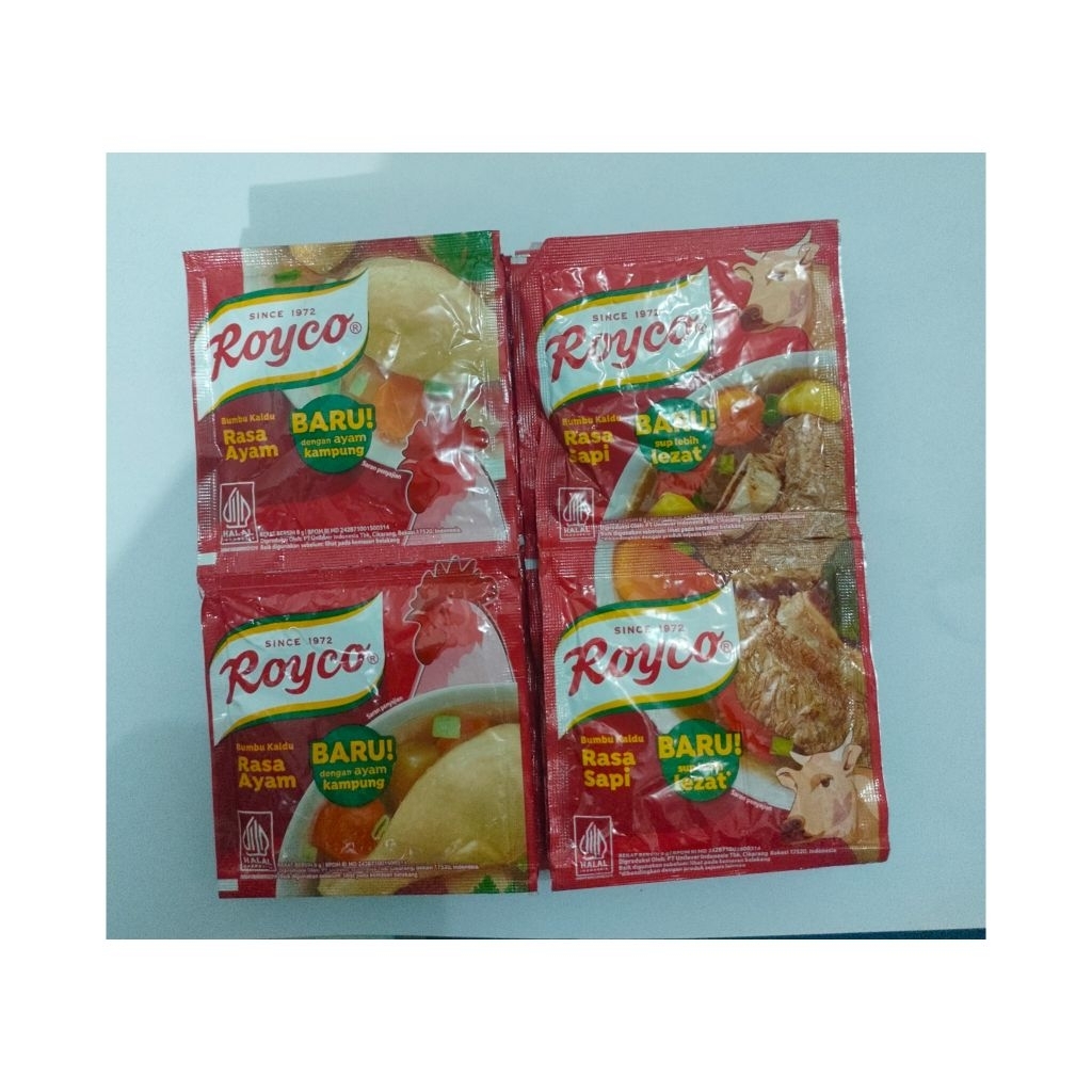 

Royco ayam sapi 1 renceng renteng isi 12 pcs