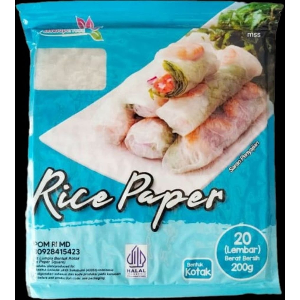 

Rice Paper Java Superfood Bentuk Bulat / Petak - 20lbr