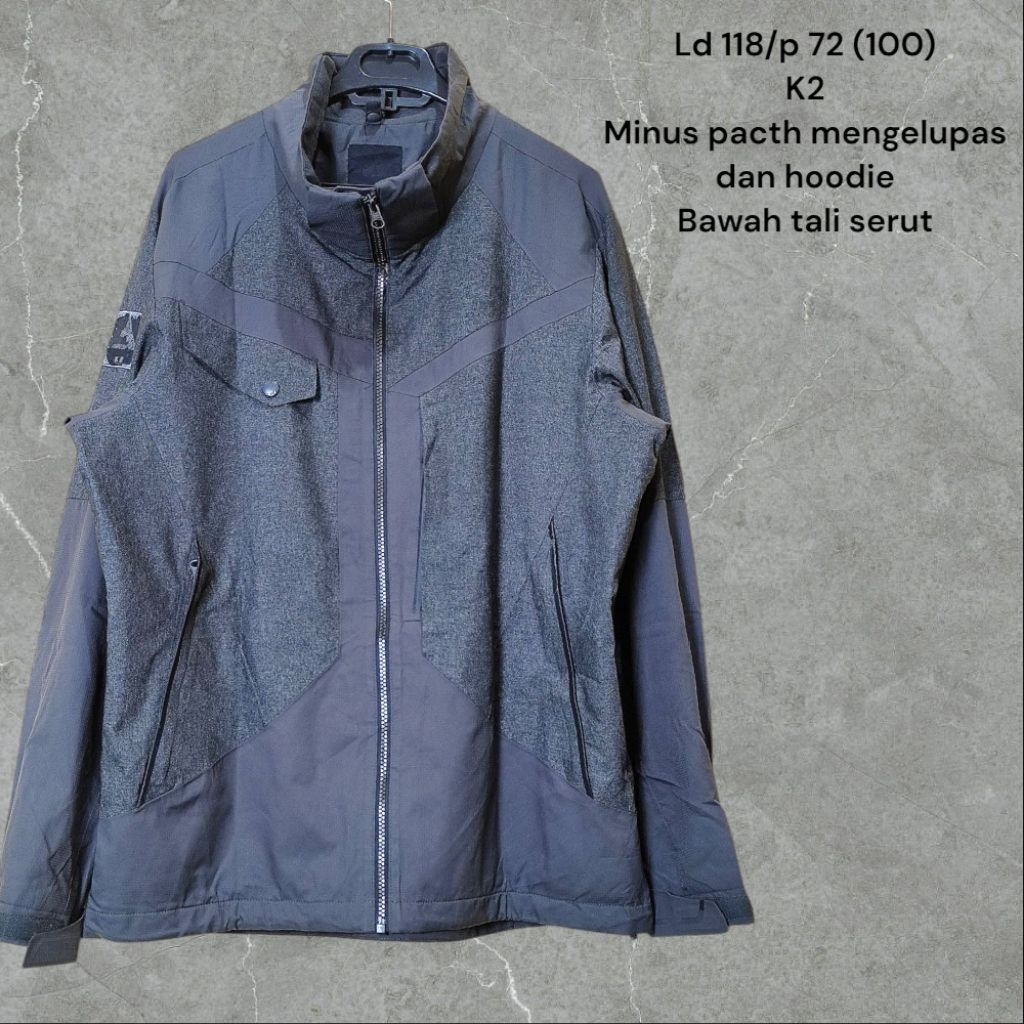Jaket outdoor tracktop outer hoodie k2 lecaf prospecs TBJ nearby harga mulai 70 sampe 90