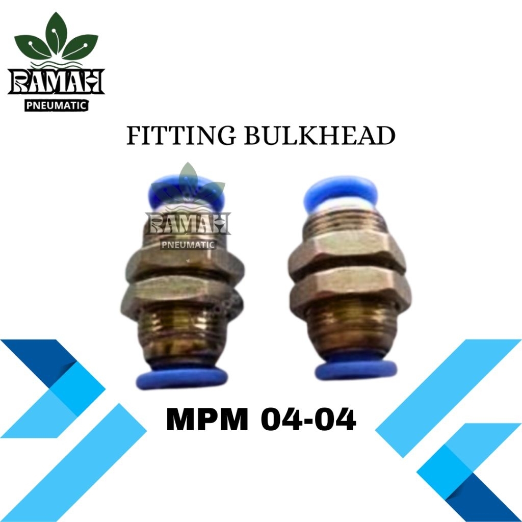 FITTING PUSH IN PNEUMATIC BULKHEAD MPM 04-04 / MPM04