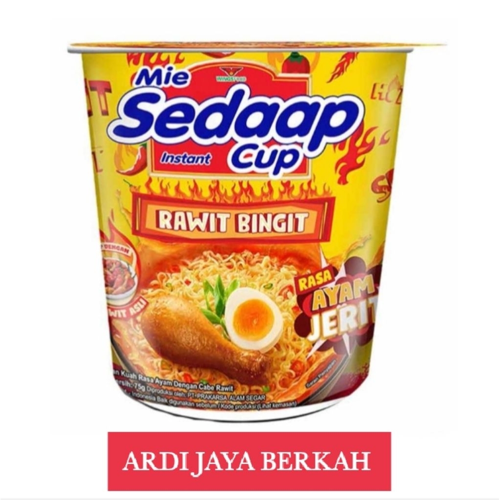 

Sedaap Mi Instan Cup Ayam Jerit 75g