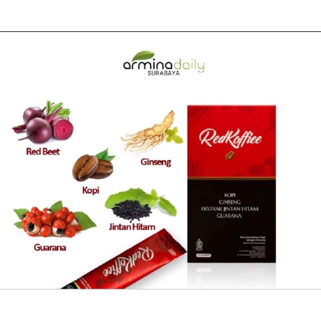 

Promo Redkoffie/Kopi Merah Enak/Kopi Arminadaily