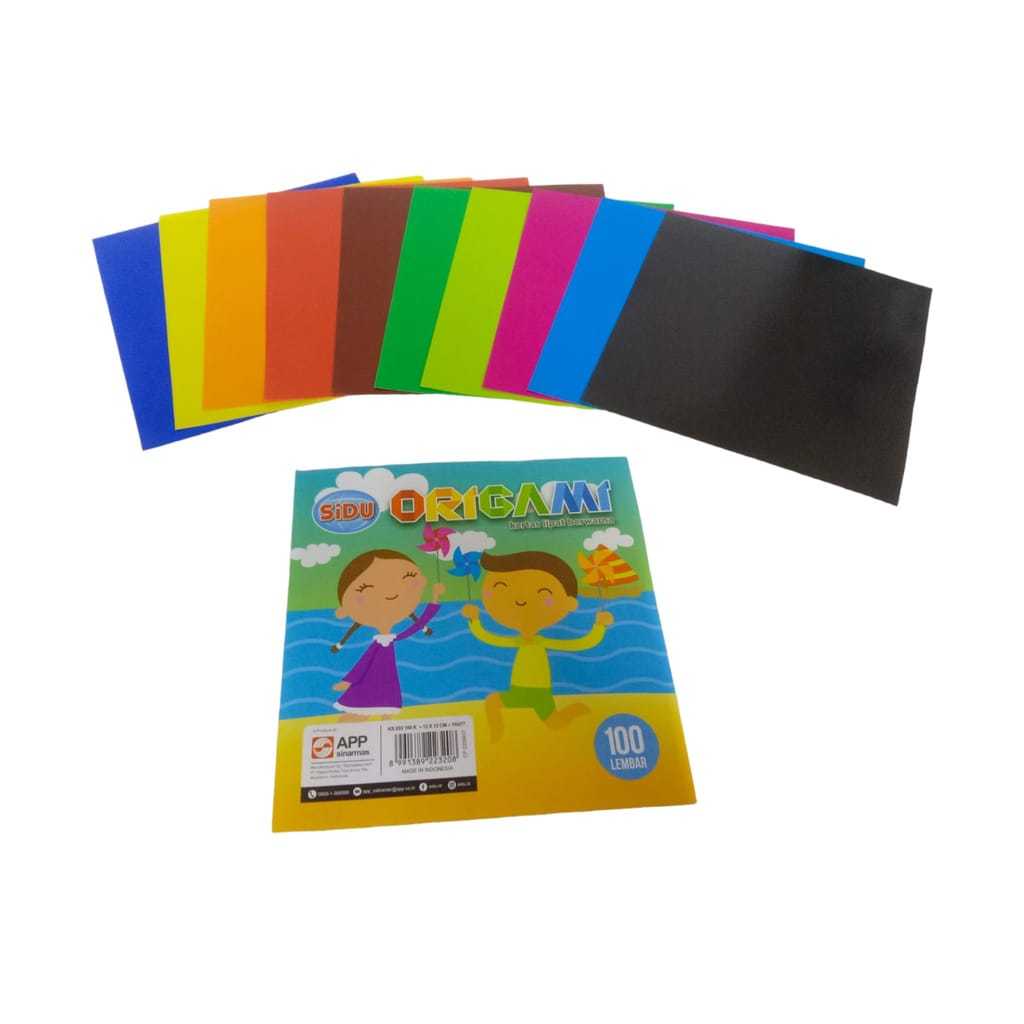 

SIDU KERTAS ORIGAMI / KERTAS LIPAT BERWARNA UKURAN BESAR 16x16 CM ISI 100 LEMBAR
