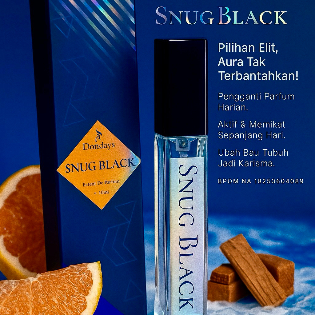 Dondays Pheromones SNUG_BLACK Parfum Pheromones Pria Wanita BPOM Original Tahan Lama Daily Use Karis
