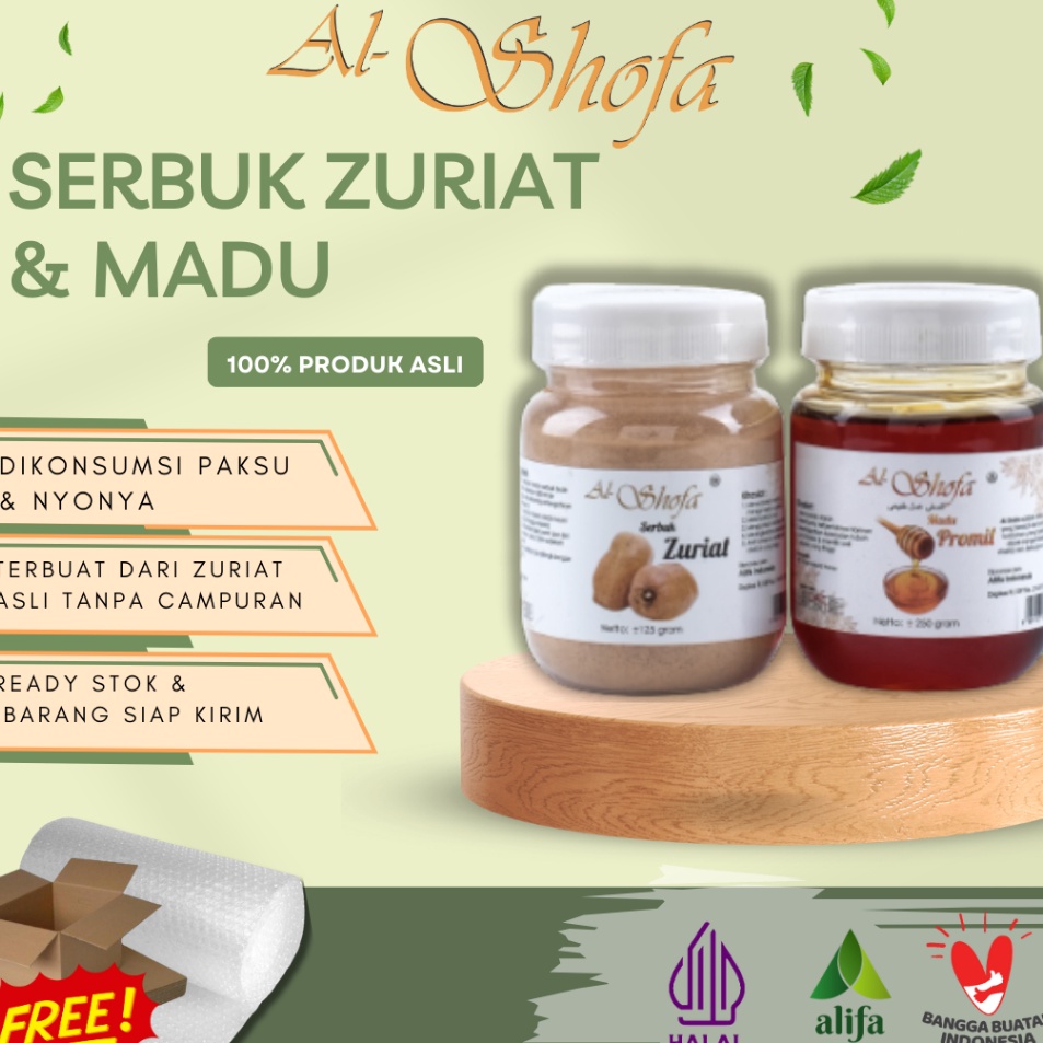 

Recomend Paket Promil Serbuk Zuriat Al Shofa Madu Promil Al Shofa Free Kardus dan bubble
