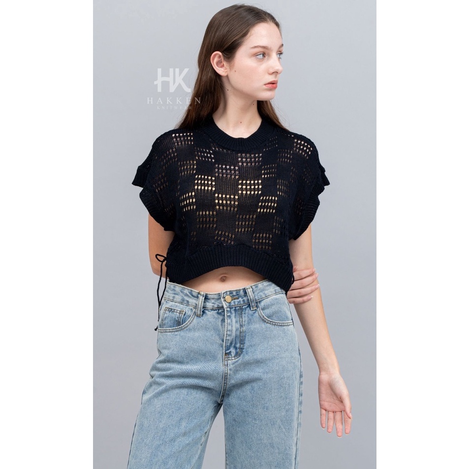 MOON VEST KNIT  ROMPI RAJUT JARING