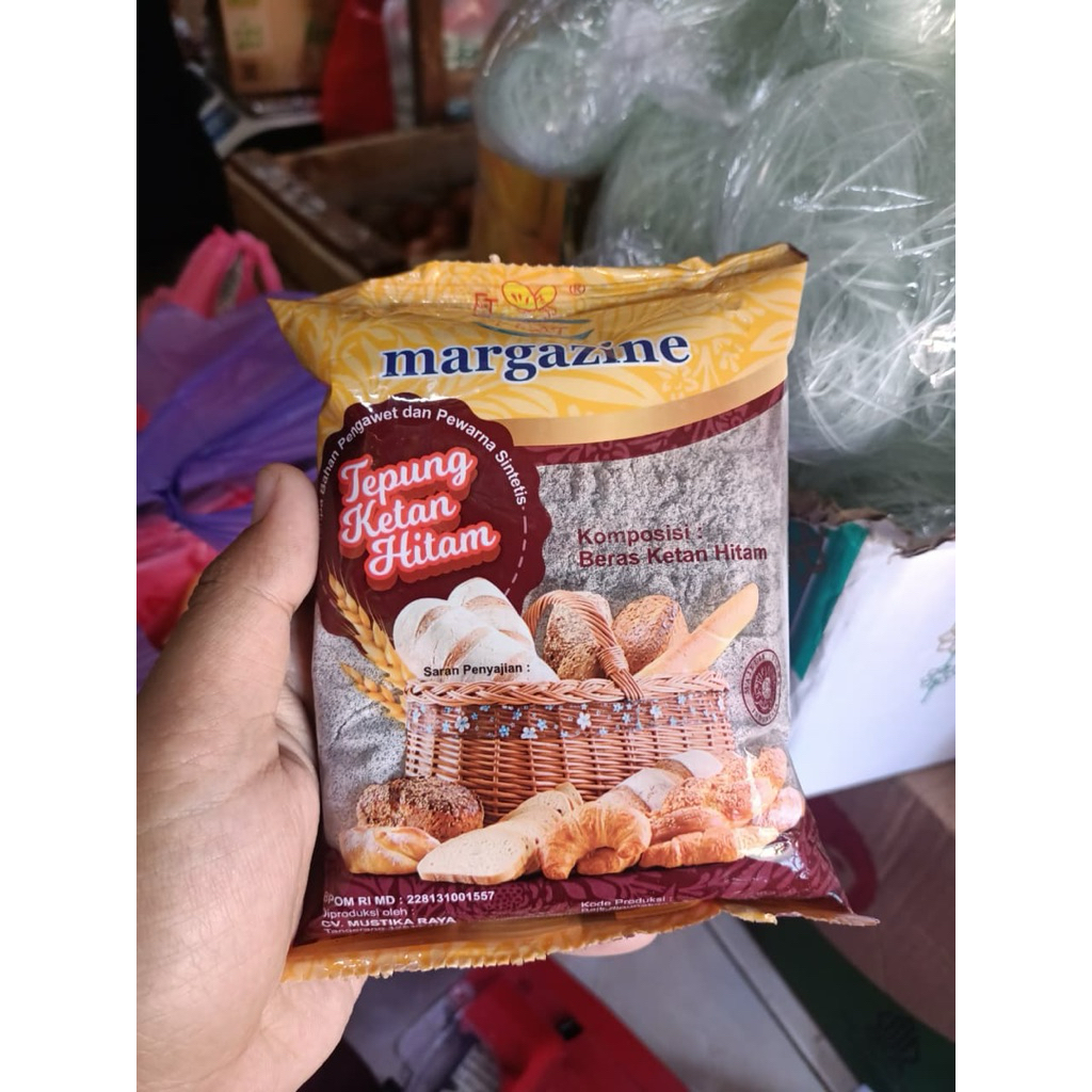 

Tepung Ketan Hitam Margazine Feat 250gram | bolu ketan hitam viral