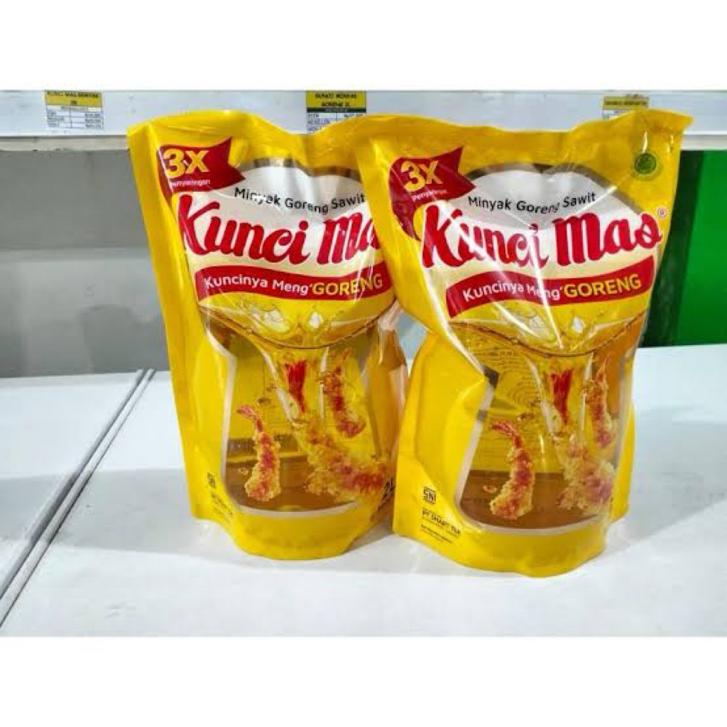 

❤️RYS❤️ Minyak goreng kunci mas 2 literan isi 6 pcs perkarton
