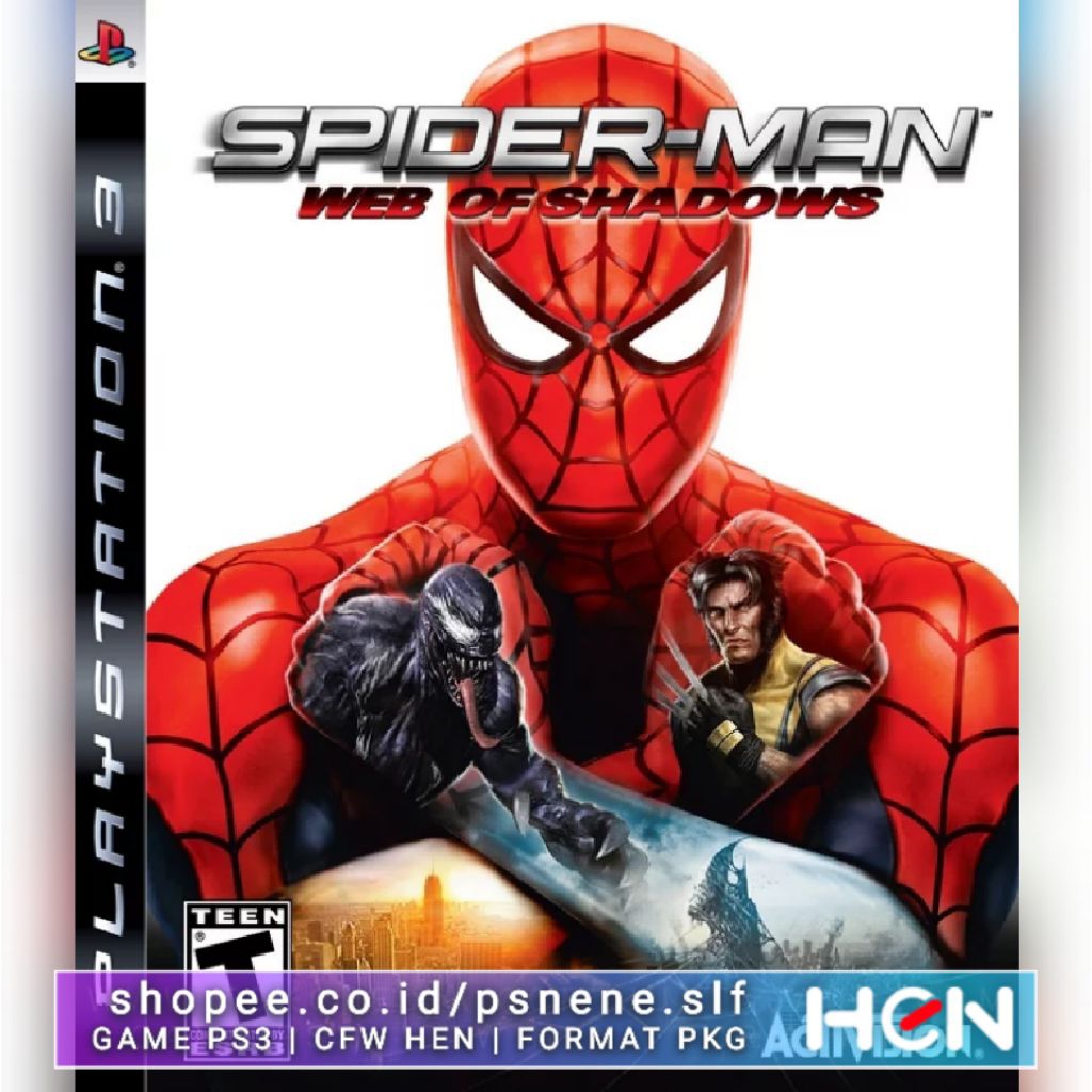 GAME PS3 SPIDERMAN WEB OF SHADOWS
