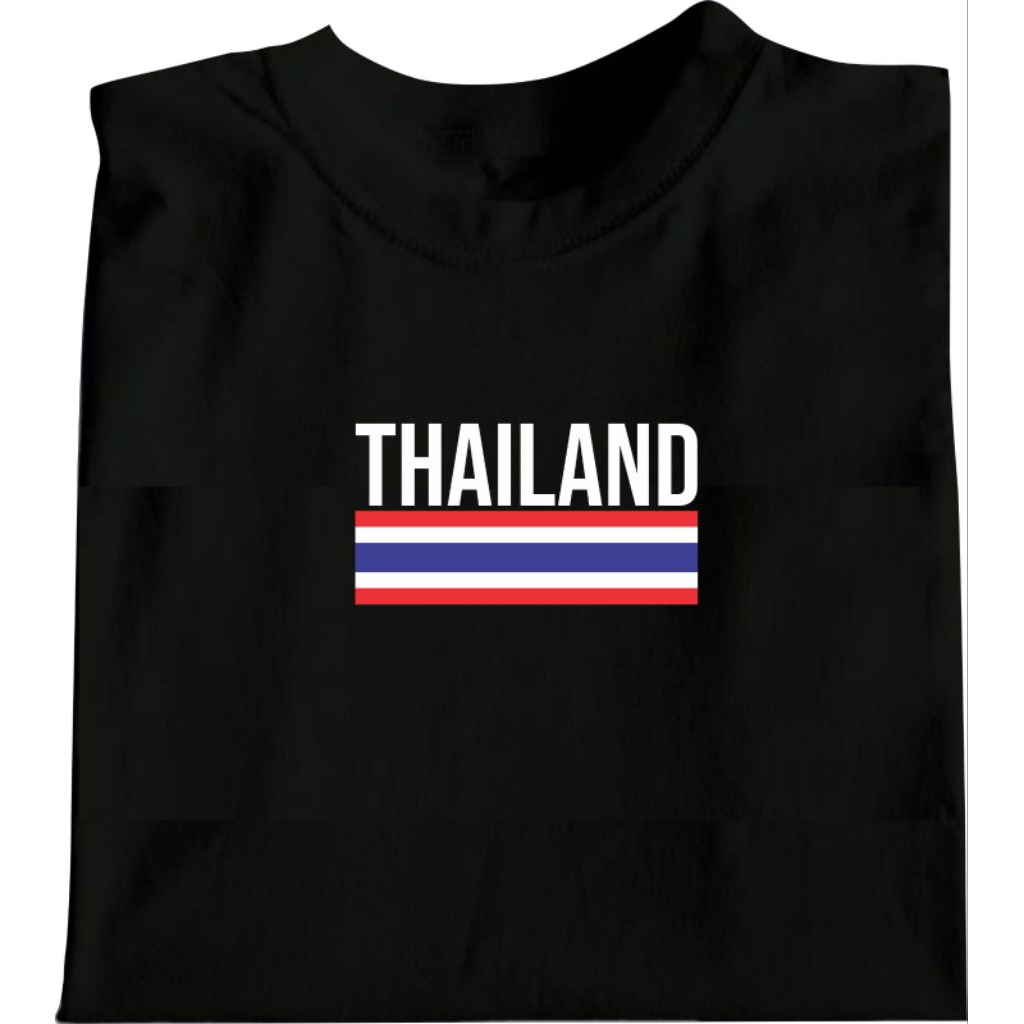 Kaos Bendera Thailand Lengan Pendek Oblong/Kaos Thailand Pria & Wanita