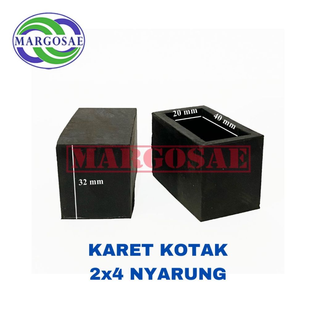 Karet Alas Kaki Meja Kursi Hollow holo 2x4 Nyarung