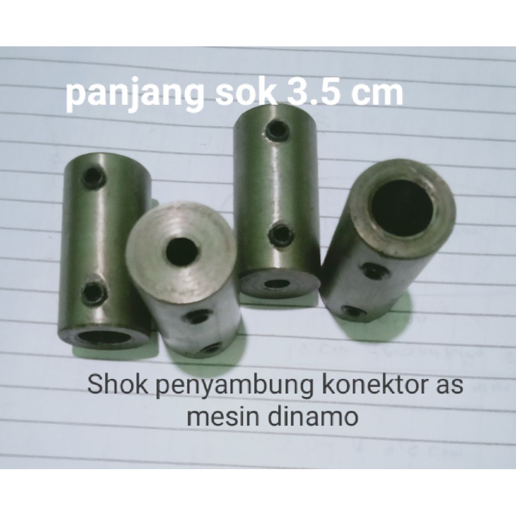 Alat sambung as dinamo 8mm to 10mm