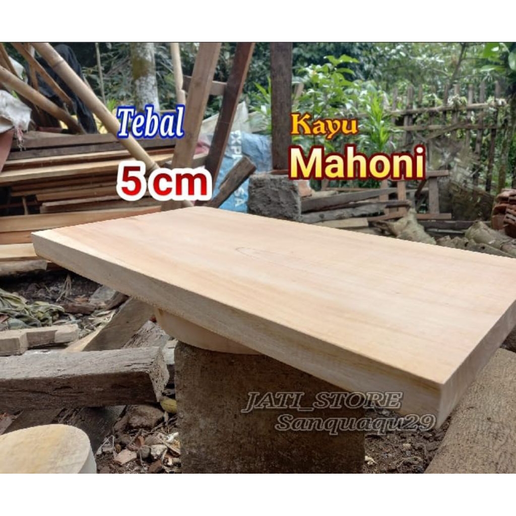 Papan Tebal 5 cm kayu mahoni Talenan martabak papan ambalan