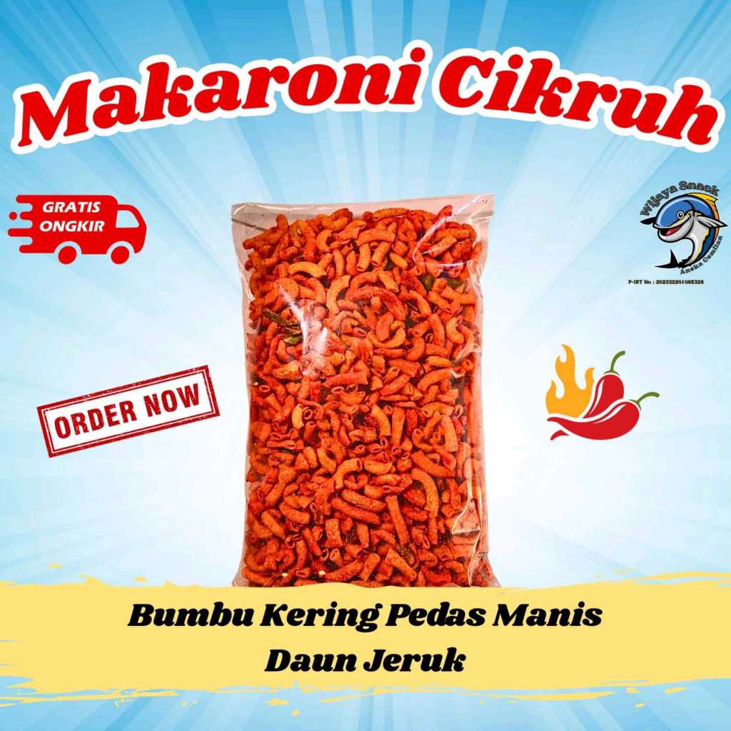 

MAKARONI CIKRUH BUMBU KERING PEDAS DAUN JERUK