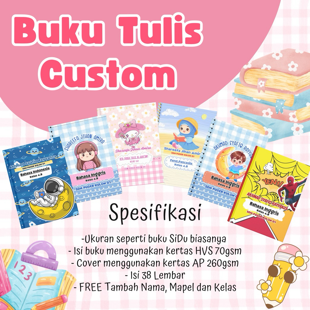 

BUKU TULIS CUSTOM (Min. 2 pcs)