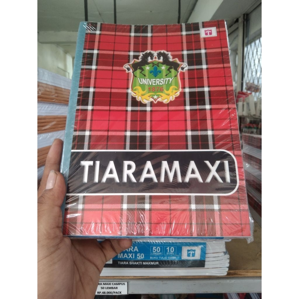 

Buku Tulis Campu Tiara Boxy B5 36/38/50 lembar 1 pack isi 10 buku